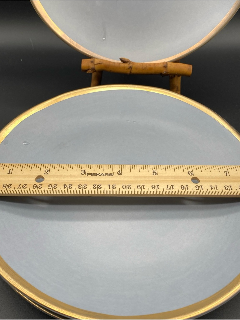 Crate and Barrel Salad Luncheon plates set of 4 - Picture 3 of 10